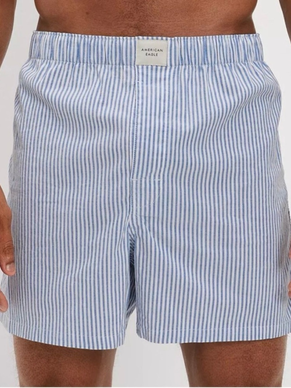 AE Men’s Classic Blue Stripe Stretch Boxer Short, NWT